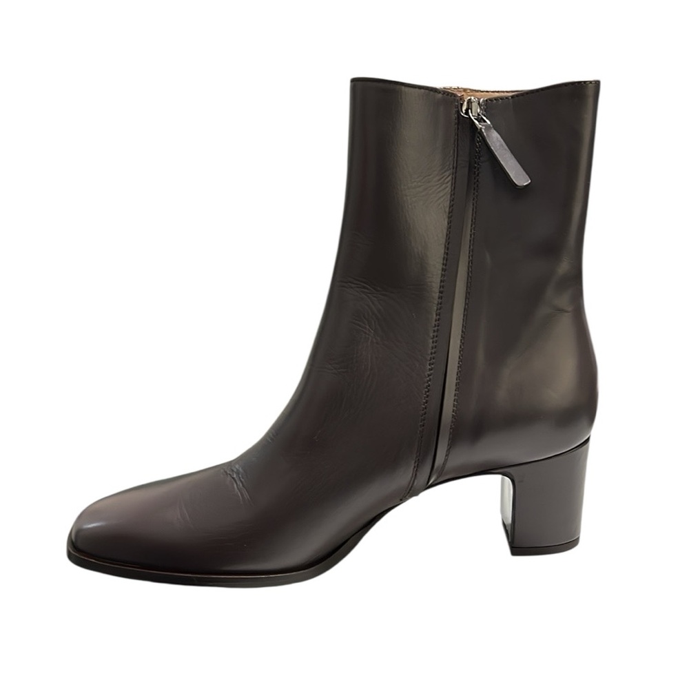Jenni Kayne Leather Bobby Boots in Chocolate Size 40 - Picture 5 of 10